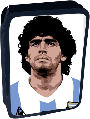 Cartuchera Canopla 2 Pisos Maradona Argentina