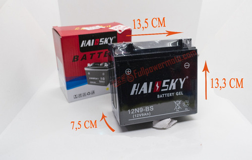 Bateria Moto 12n9-4b. Haissky. Alta Calidad Fullpower Moto