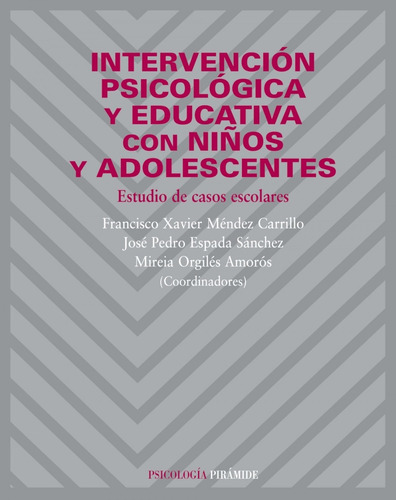 Libro Intervención Psicológica Y Educativa Con Niños Y Adole