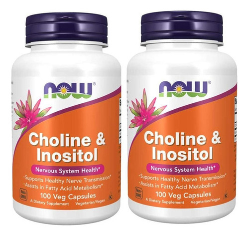 Colina E Inositol 500 Mg 200 Capsulas Natural