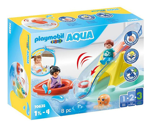Playmobil 1.2.3 Balancín De Agua Aqua Con Barco