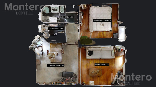 Departamento 2 Ambientes En San Nicolas