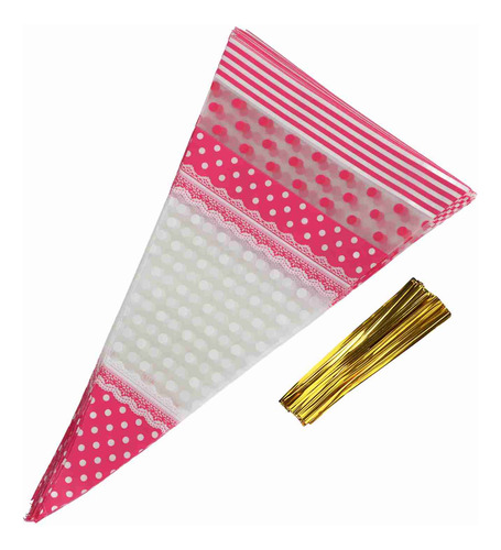 Bolsas De Palomitas De Palomitas De Trato En Forma De Cono