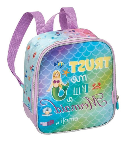 Emoji Lancheira S/aces de Pack Me Sirena, ref 979b11, color violeta
