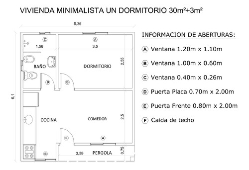 Vivienda Pre Fabricada Estilo Minimalista 1 Dor 30 M2