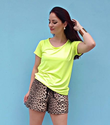 Kit Atacado 3 T-shirt Camiseta Blusinha Moda Feminina Neon