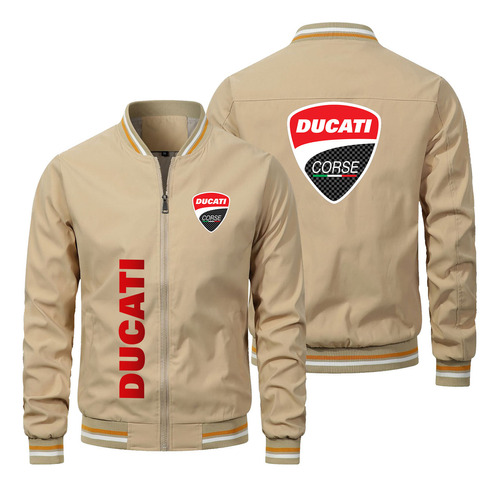 Chaquetas Bomber Casuales Para Hombre Con Estampado D.uca-ti