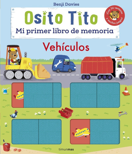 Libro Osito Tito. Mi Primer Libro De Memoria. Vehículos