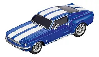 Carrera Ford Mustang 67 Azul Racing Go!!! Vehículo De Carrer