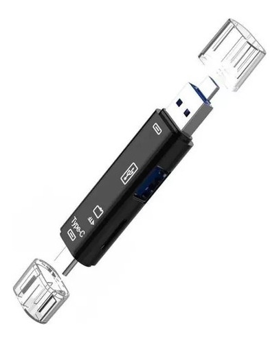 Adaptador 5 En 1 Usb C Micro Tipoc Microusb Micro Sd Otg