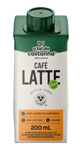 Café Com Leite Vegetal 200g - A Tal Da Castanha - Latte