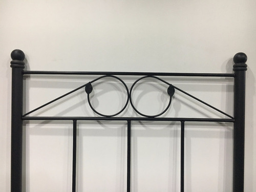 Imagen 2 de 10 de Respaldo De Cama En Hierro Forjado P/sommier 80cm Recto