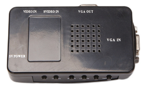 Adaptador Av A Vga Convertidor Rca Vga Pc Rca Compuesto Sv