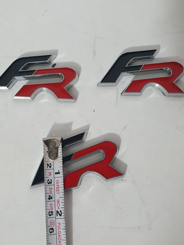 Imagen 4 de 5 de Emblema Fr 3 Piezas Formula Racing Nacional Adherible
