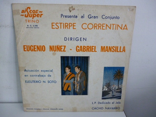 Estirpe Correntina Chamame Zapateado Vinilo Argentina