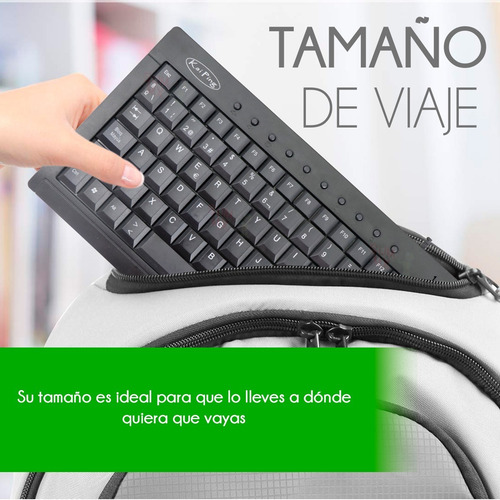 Mini Teclado Usb Multimedia En Español Pc Windows Delgado