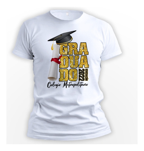 10 Playeras Graduación Personalizadas Económica A Color