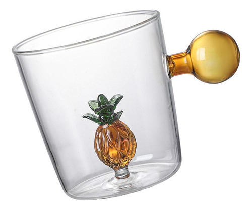 A * Taza De Café De Fruta De Vidrio De Una Sola Cubierta