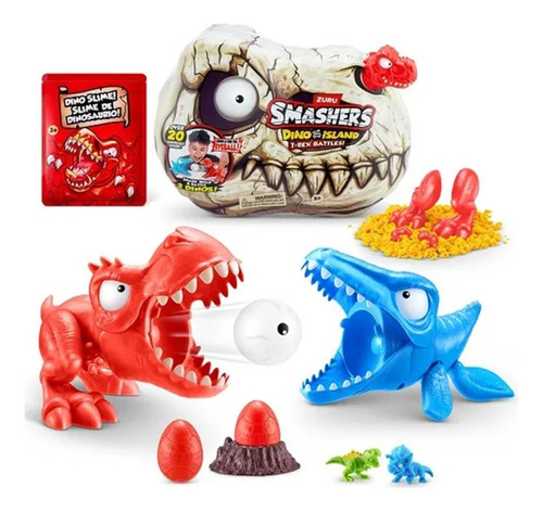 Huevo Dino Island T-rex Battle Smashers Zuru Mundo Magico