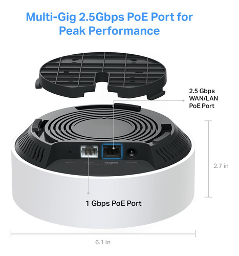 Tp-link Deco Ax3000 Poe Mesh Wifi 6 Montaje En Pared Techo