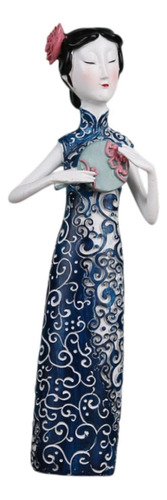 Figura Tradicional China Figurine Dama Antigua 115x7x365cm
