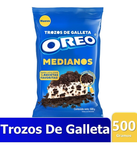 Trozos De Galleta Oreo Medianos Bolsa X500 Grs