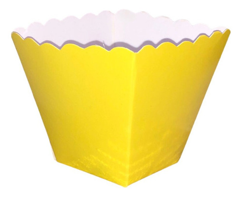 10 Mini Cajas Para Dulces De Color Amarilla 