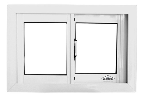 Ventana Ventiluz Aluminio Para Baño 60x40 Vidrio Entero 4mm