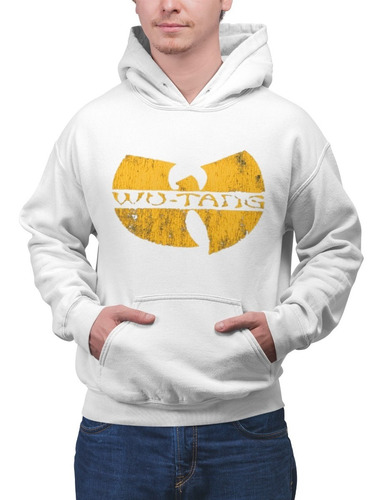 Poleron Unisex Wu Taang Musica Grupo Logo Estampado Algodon