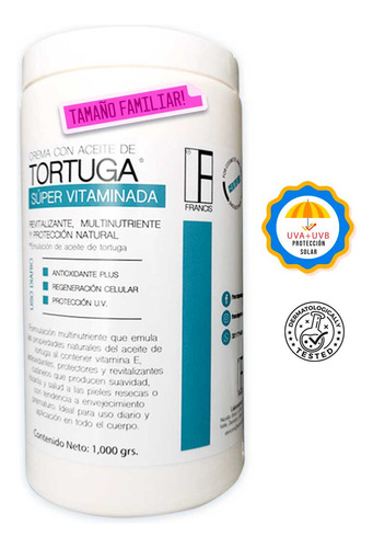 Crema Extra Humectante 1kg Emulación De Aceite De Tortuga