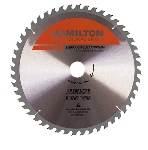 Sierra Circular Widia Hamilton 305mm Ss3048 48 D P/madera