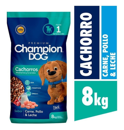 Imagen 1 de 3 de Champion Dog 8kg Cachorro