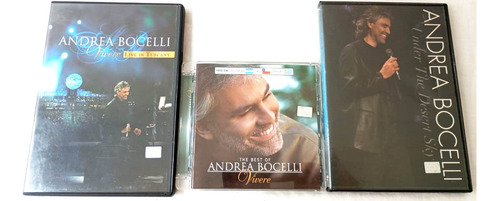 Cd + Dvd Bocelli Vivere + Live In Tuscany + Under The Desert