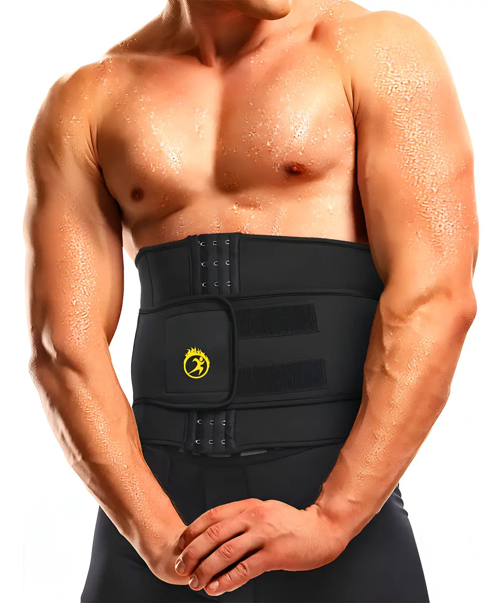 Faja De Neopreno Para Perder Peso Para Hombre Color Negro Talla Xxl