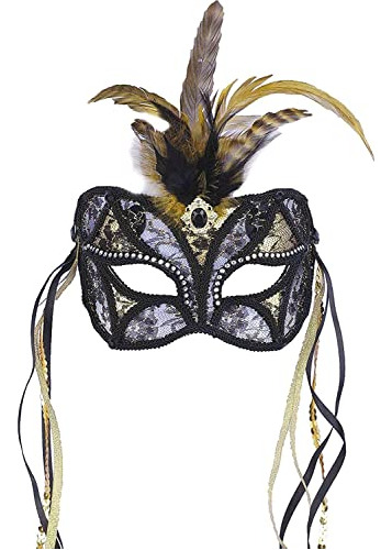 Máscara Foro Carnaval Traje De Mascarada - Encaje Con Las Pl