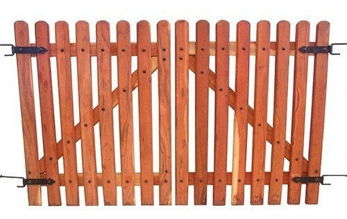 Imagen 2 de 7 de Porton Tranquera De Madera De Quebracho.
