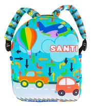 Comprar Mochila Jardin Autitos Autos Personalizada Bolsillos Nombre
