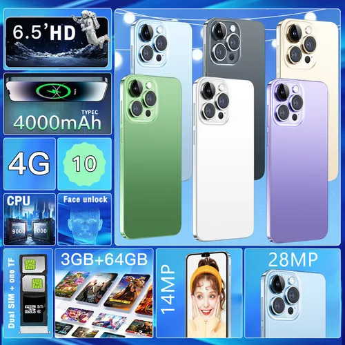 Celular Android I15 Pro Max Smartphones Of 6.5 Puz