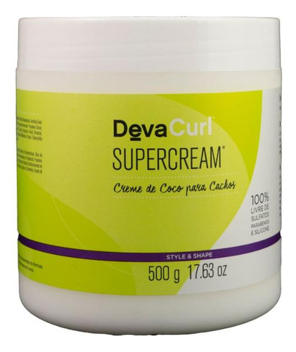 Devacurl Supercream Creme De Coco Para Cachos 500g
