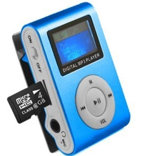 Mp3 Shufle Con Pantalla Lcd Ranura Micro Sd.