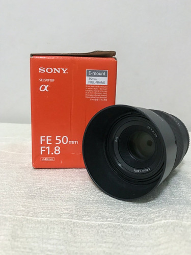 Lente Sony Fe 50mm F/1.8 E-mount Full Frame