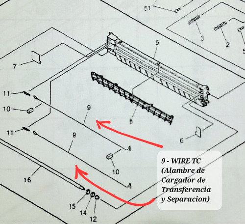 Hilo Corona Filamento Katun, Canon-toshiba-ricoh, Varias Mas
