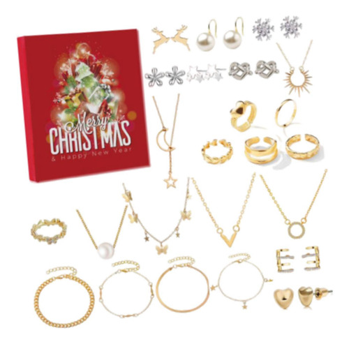 Calendario De Adviento De Joyas Regalo De Navidad Estilo B