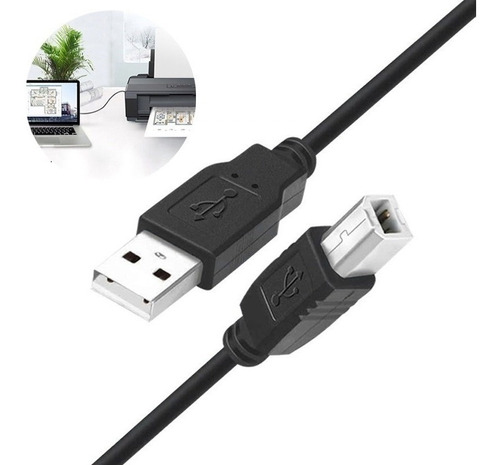 Cable Usb Noga 2 Mts Impresora 2.0 Compatible Con Todas