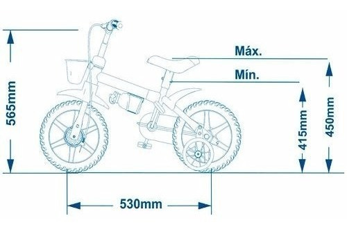 Imagem 4 de 4 de Bicicleta Aro 12 Mechanic Nathor Infantil