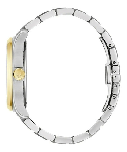 Reloj Bulova Classic Wilton Para Caballero Original 98b391 Color de la correa Plateado/Oro Color del fondo Plateado