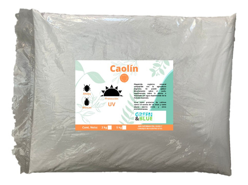 Plaguicida Y Protector Solar Orgánico Caolín (2 Kg)