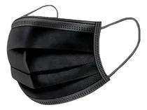 Comprar Barbijo Barbijos Tapaboca Negro Tricapa Anmat Clip X 50 