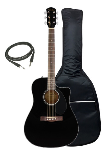Guitarra Electroacústica Fender Dreadnought Afinador Funda