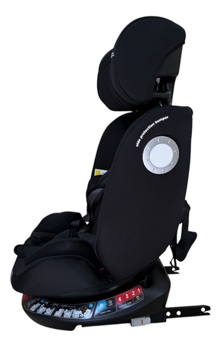 Cadeira Infantil P/ Carro Black C/isofix 0-36kg Zippy Toys Cor Preto SIPPY